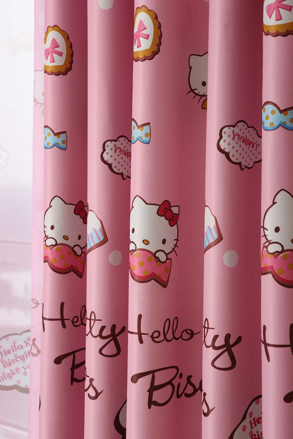 Abbiemao детская Розовая Занавеска с рисунком из мультфильма Hello Kitty занавеска