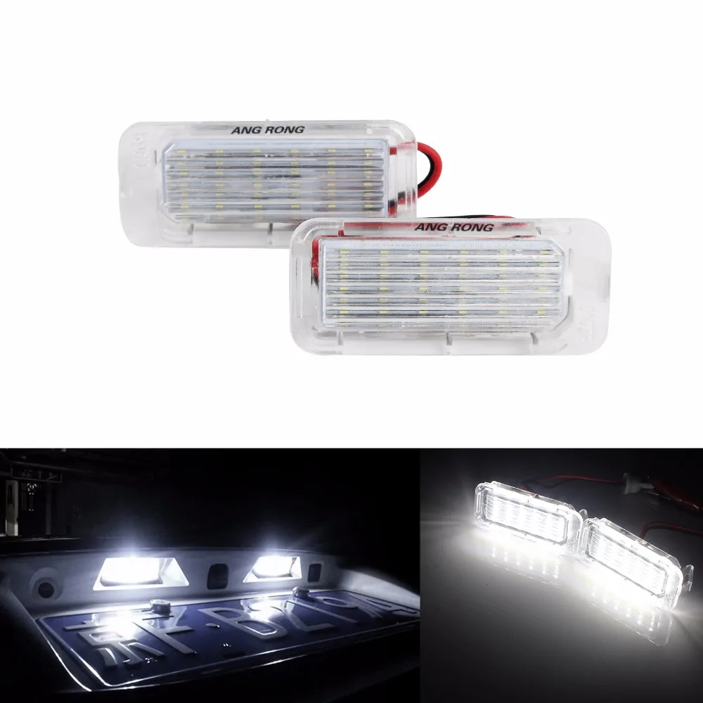 Angrong 2x Led Licence Number Plate Light Canbus For Ford Fiesta Focus