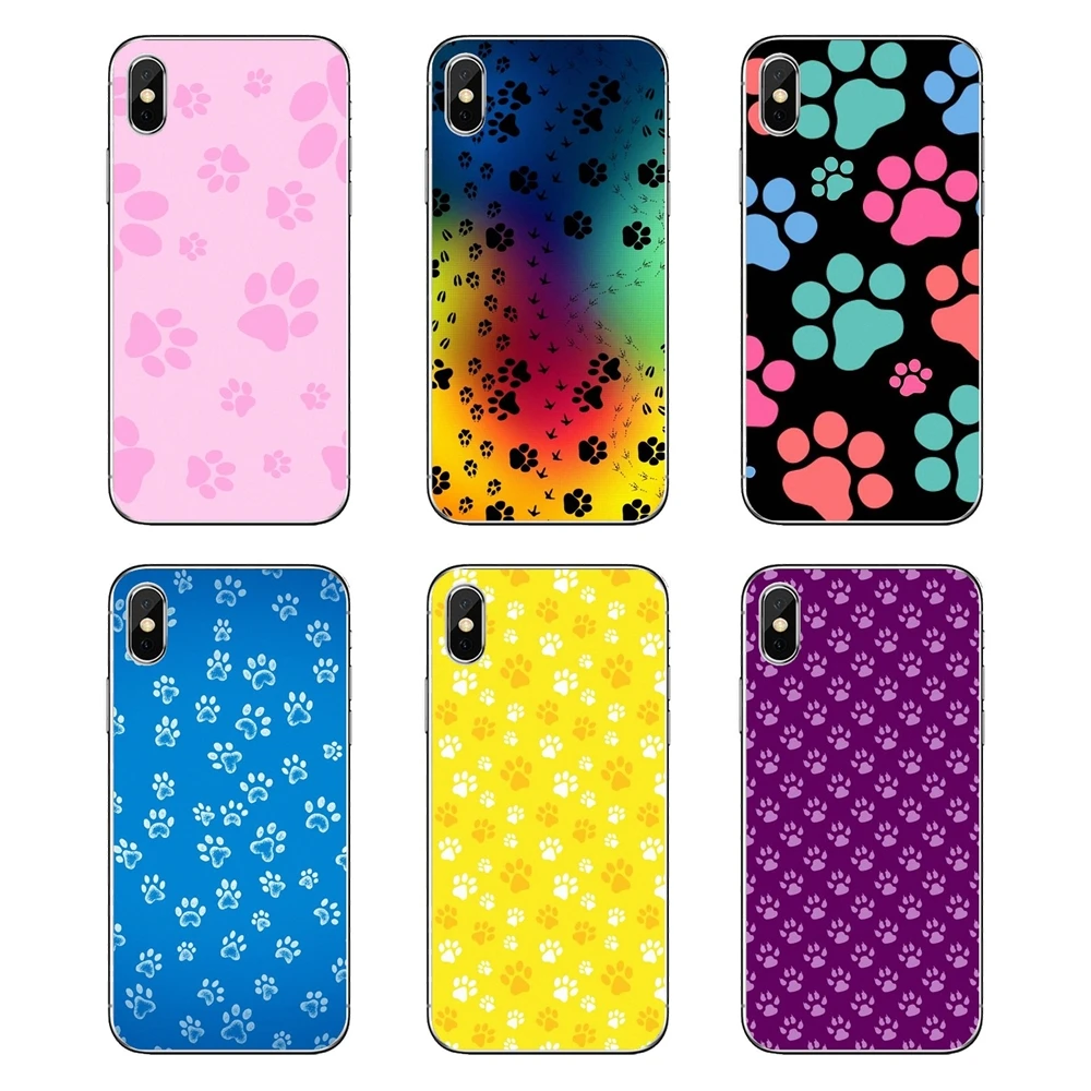 

Rainbow dog footprint Paw Claw Cartoon pattern Phone Shell Cases For Xiaomi Redmi 4X S2 3S Note 3 4 5 6 6A Por Pocophone F1 Mi 6