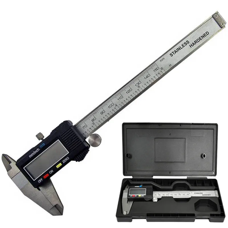 V622 digital vernier caliper lcd micrometer 6 inch 0.01*150mm LCD