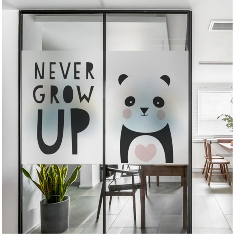 Cartoon frosted electrostatic glass window stickers kindergarten