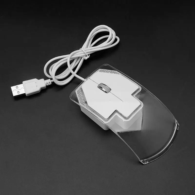 Wired Mouse Ergonomic Mice Colorful LED Light 3 Buttons Gaming Accessories PC Laptop Dasktop Computer