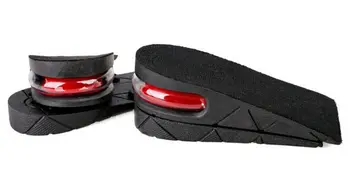 

1Pair 5 cm 2 Layer Up Air Cushion Men Shoe Adjustable Insole height increase Shoe Pad Heel Insert Increase Height Lift