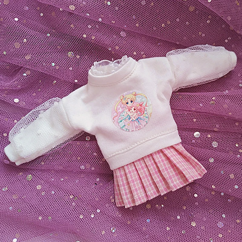 Одежда для кукол Blyth свитер с длинным рукавом + юбка Azone Licca Pullip blyth Толстовка Топы