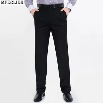 

MFERLIER Men suit pants plus size Large size 8XL 9XL 10XL Classic Straight trousers pants Business 52 54 summer formal office