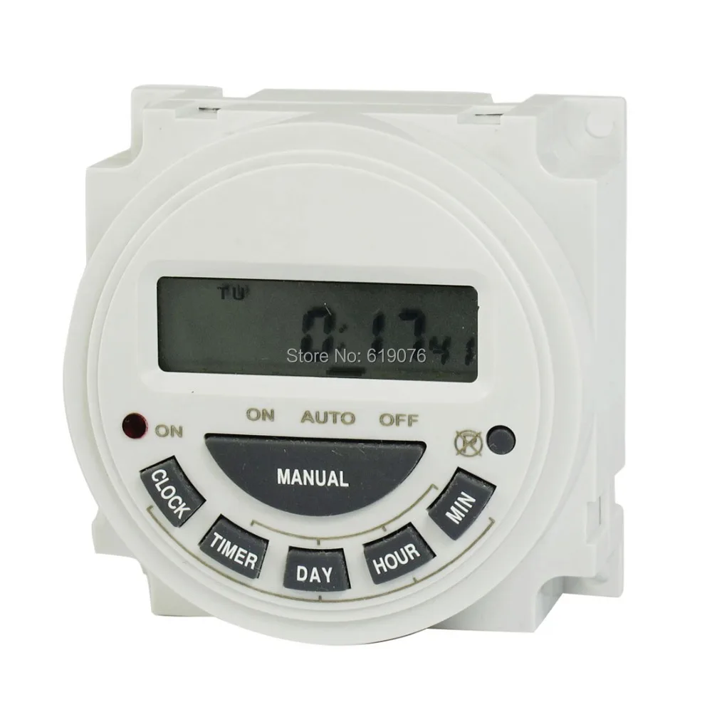 

CN304 AC 220V Digital LCD Power Weekly Programmable Timer Time Switch Relay