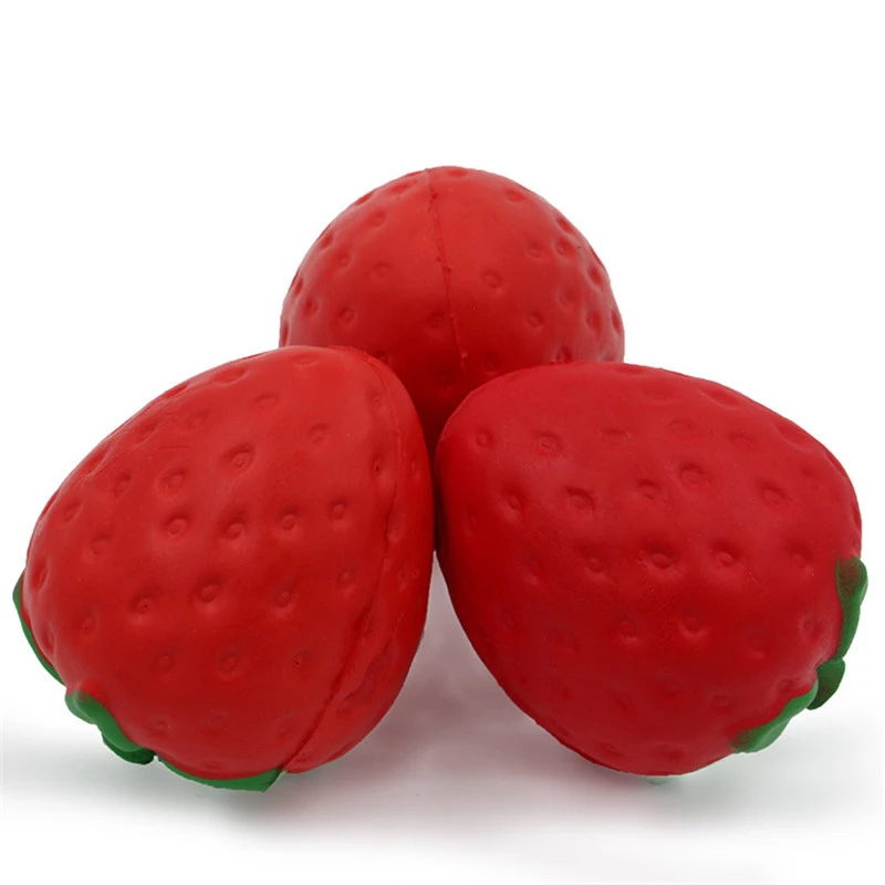 1 шт. поддельные моделирование фрукты реалистичные дома для украшения Клубника со сливками Ароматические замедлить рост игрушка