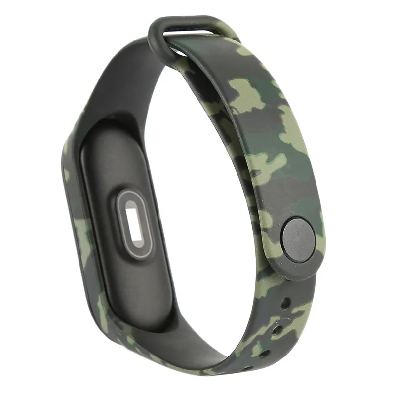Для Xiaomi Mi Band 3 ремешок Камуфляж Водонепроницаемый Браслет замена Смарт браслет