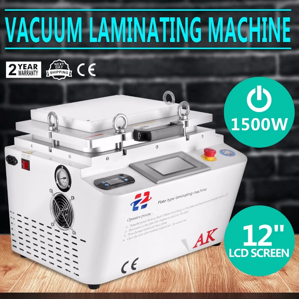 

5-in-1 12" LCD Vacuum OCA Laminating Machine Built-in Pump No Bubbles