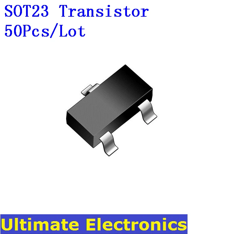 50 шт./лот SMD SOT23 транзистор S9012 S9013 S8050 S8550 BAV99 2N3904 2N3906 A42 A92 2N2222 2N2907 C1815 BAT54 BC807 BC817 TL431