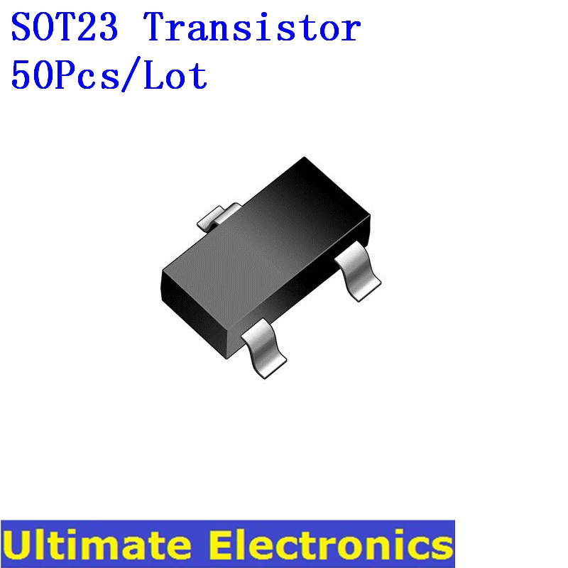50 шт./лот SMD SOT23 транзисторы S9012 S9013 S8050 S8550 BAV99 2N3904 2N3906 A42 A92 2N2222 2N2907 C1815 BAT54 BC807 BC817 TL431