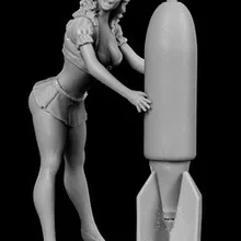 1/32 Rensin рисунок немецкий Pin-up набор 1 без сборки Неокрашенный