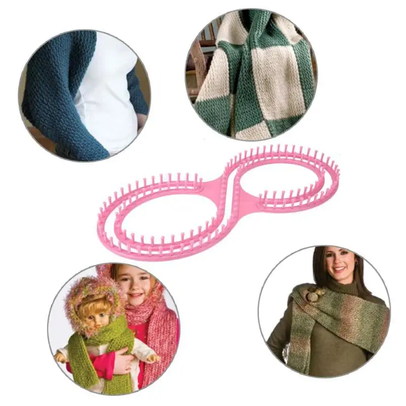 8-shaped вязальщик Афган ткацкий станок вязание доска инструмент с 3 проектов для свитер носки швейные инструменты