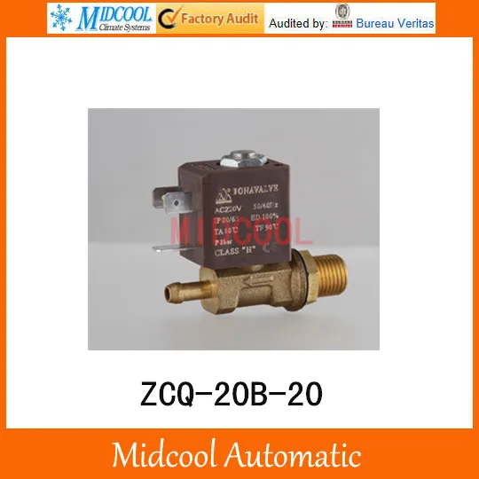 

ZCQ-20B-20 solenoid valve brass Male G1/4"x 6mm DC12V Intelligent arc pulse inverter argon arc welding