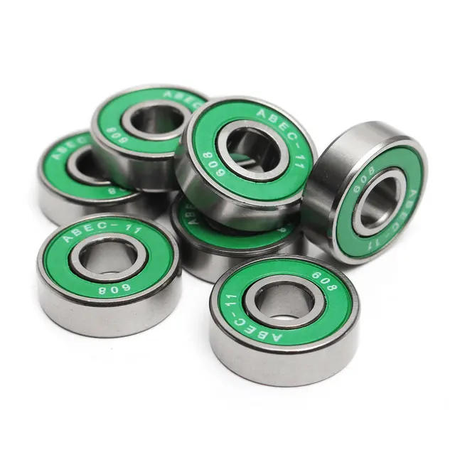 US $7.02 Mayitr Random Color 8Pcsset 608 ABEC11 Skate Roller Inline Scooter Bearings Green Shields 8X22X7m