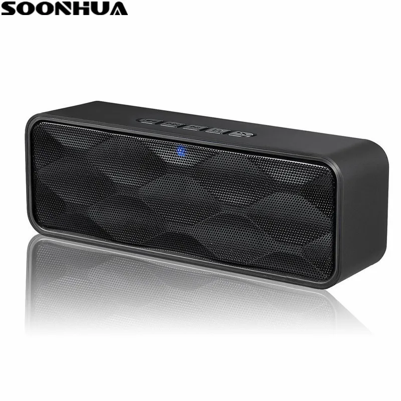 

SOONHUA Portable Mini Wireless Bluetooth Speaker 3D Digital Stereo Subwoofer Loudspeaker Support TF U disk FM Radio Music Player