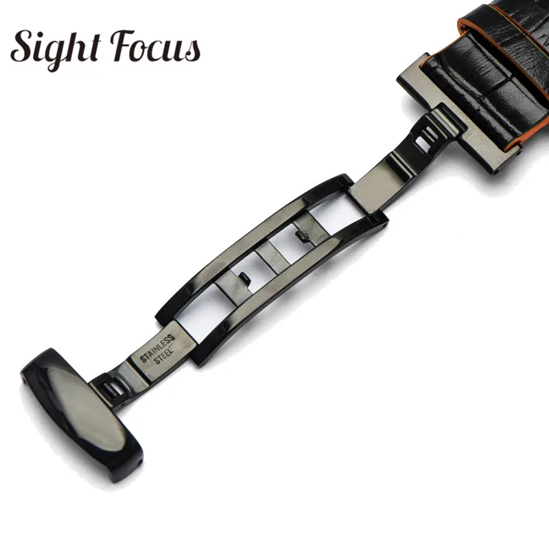 22 мм 23 мм кожаный ремешок для наручных часов для Mido multifort с M005 серии M005930 ремень Для мужчин оранжевый браслет, черные, с ремешками на пряжках, мужской браслет для часов мужские