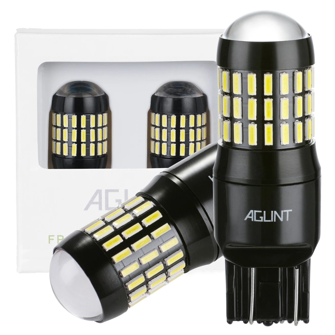 

AGLINT 2PCS T20 7443 W21W 7440 LED Car Bulbs Use for Auto Light Turn Signal Light Brake Tail Backup Reverse Lights White 12-24V