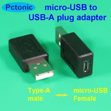 PCTONIC micro-USB Женский к USB type-A Мужской конвертер USB-A к micro USB кабель разъем адаптера мост разъем