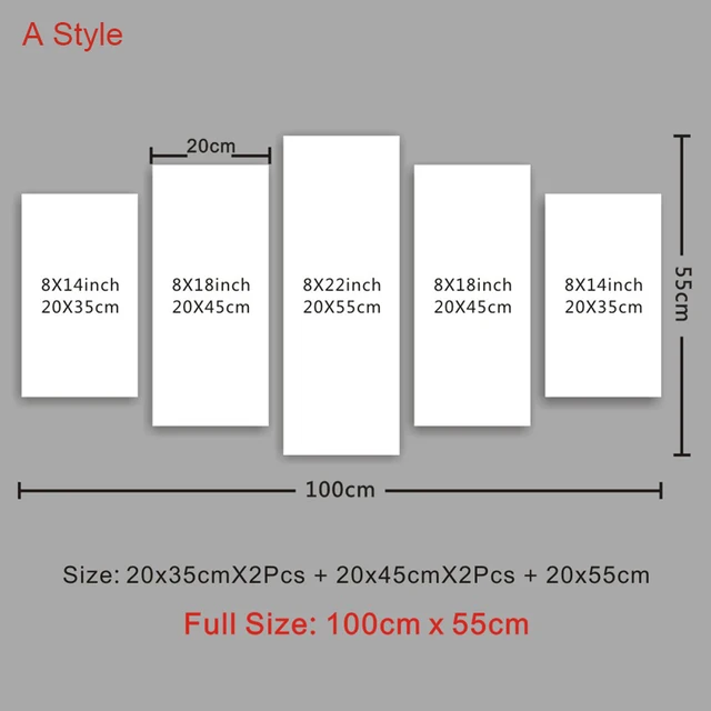 5 Canvas Art Picture Retro Indian Maps World Map Wall 5 Painting Art