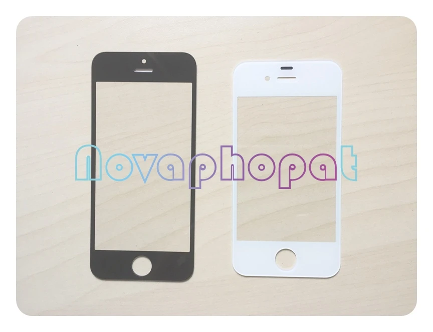 Черный/белый стеклянный экран Novaphopat для Iphone 4 5 4s 5C объектив (не сенсорный ЖК