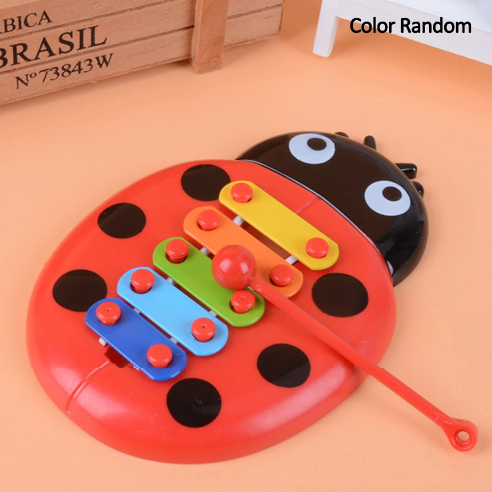 Baby insect hands knock piano xylophone plastic band instruments percussion band instruments early music Random Color