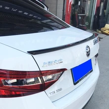 Auto часть ABS Пластик Материал Неокрашенный Праймеры Цвет сзади крыши багажника губ крыла Спойлер для Skoda Superb 2015 2016 автомобилей стиль