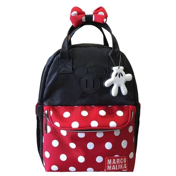 

All-match Leisure Backpack Mummy Bag Bow School Wind Backpack Baby Diaper Bag