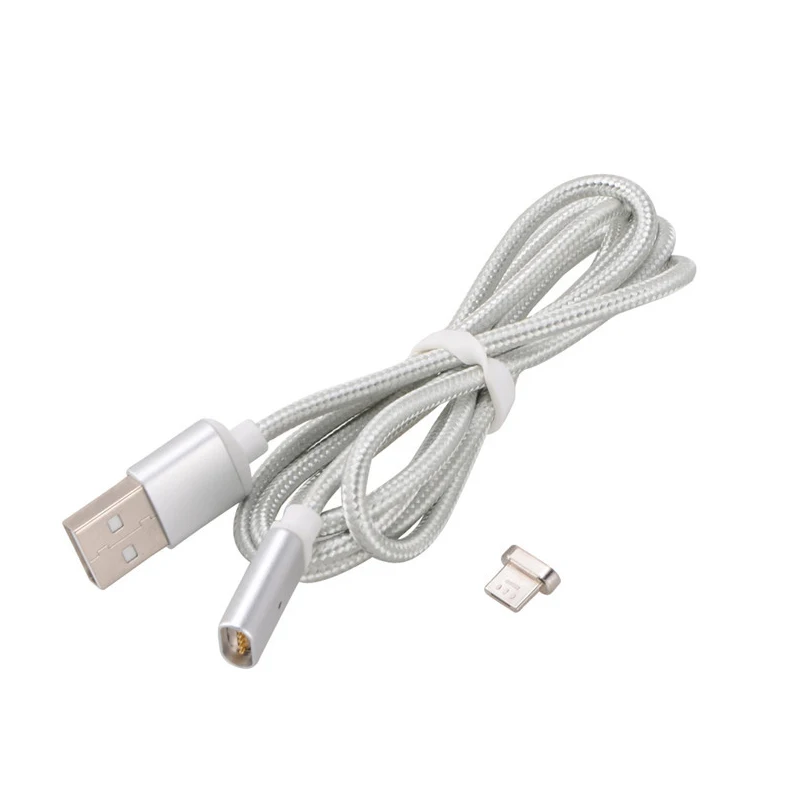 1 м нейлоновый Магнитный кабель 2.4A Micro usb кабель для зарядки и передачи данных Магнитный адаптер для зарядки samsung Xiaomi huawei Android сотовых телефонов