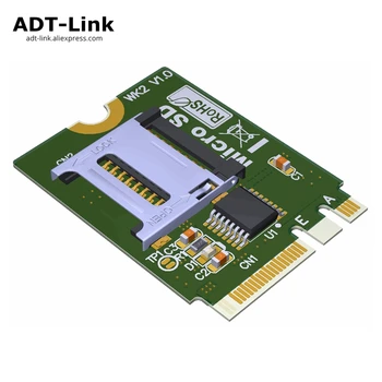 

M2 NGFF key A.E To Micro sd sdhc sdxc TF card Reardr T-Flash Card M.2 A+E Adapter ada link