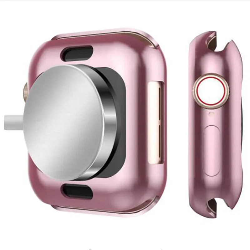 Силиконовый мягкий чехол из ТПУ защитная рамка для iwatch Apple Watch серии 4 40 мм/44 мм