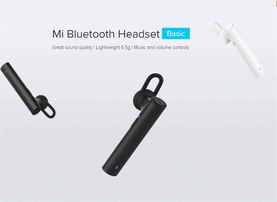 Xiaomi Bluetooth гарнитура Молодежная версия беспроводные наушники Handfree HD вызов 6,5g 3 размера почки 3 кнопки микрофон