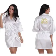 Индивидуальные халаты сестры невесты свадебные вечерние Халаты сестра жениха золотые буквы свадебный подарок размера плюс халат