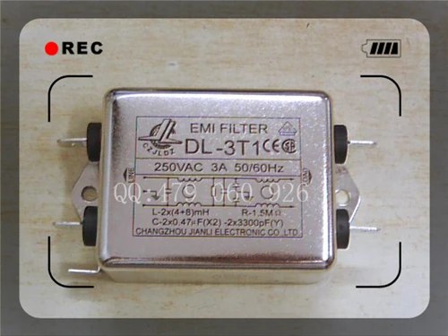

[ZOB] Jianli EMI power filter switch DL-3T1 --10PCS/LOT