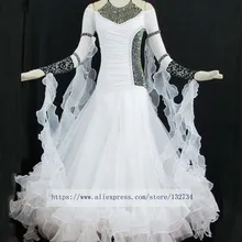 Оранжевое современное Танго вальс бальное платье для танцев, бальное платье из гладкой ткани, стандартный бальный зал, платье для девочек, B-0018