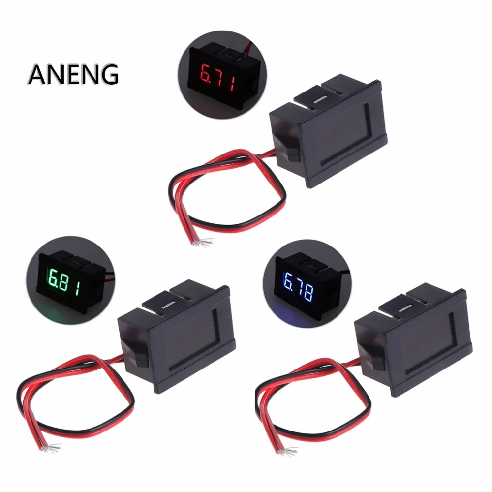 ANENG DC 2 Провода 4 5 30V Мини светодиодный цифровой дисплей вольтметр Вольт