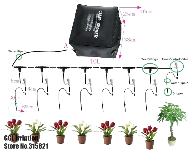 de irrigação por gotejamento, micro sistema de