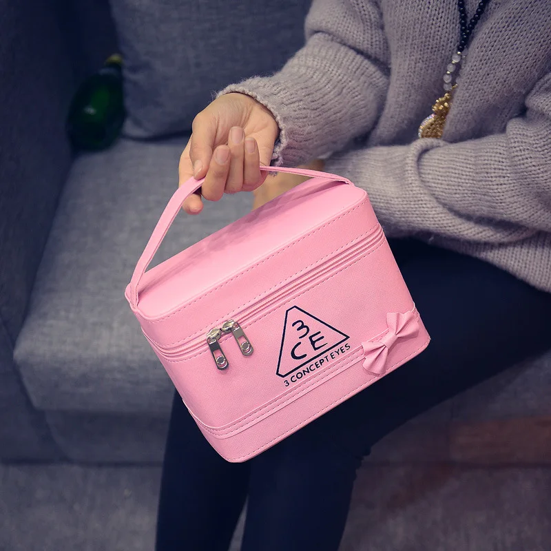 

High Quality Cosmetic Bag Make Up 2018 Brand Women Portable Multifunctional Travel Wash Pockets Waterproof Organizer Bags Makeup