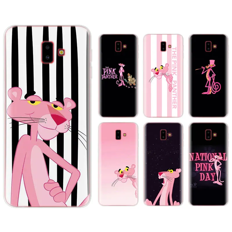 

Pink Panther lovely Silicone case for Samsung Galaxy J4 J4+ J5 J6 J6+ J7 J8 2018 J2 J3 J4 J6 Plus TPU Soft Phone case