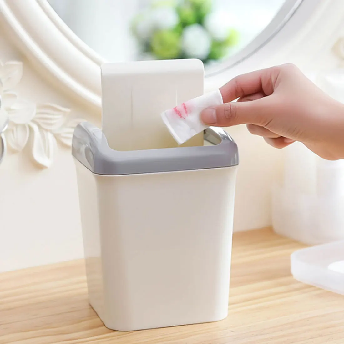 Simplehuman 1.5 Liter / 0.4 Gallon Mini Countertop Trash Can, - Want It All