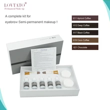 Безопасные брови микро пигментации чернил наборы бровей микро-набор пигментов Премиум бровей микропигментации наборы для постоянного макияжа