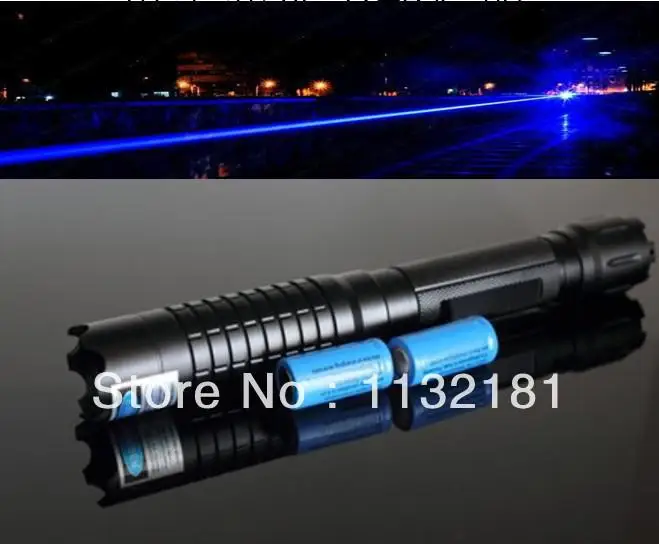 445nm blue laser pointer 1000mw 2000mw burn match cigar cutting paper plastic+freeshipping+wholesale | Компьютеры и офис