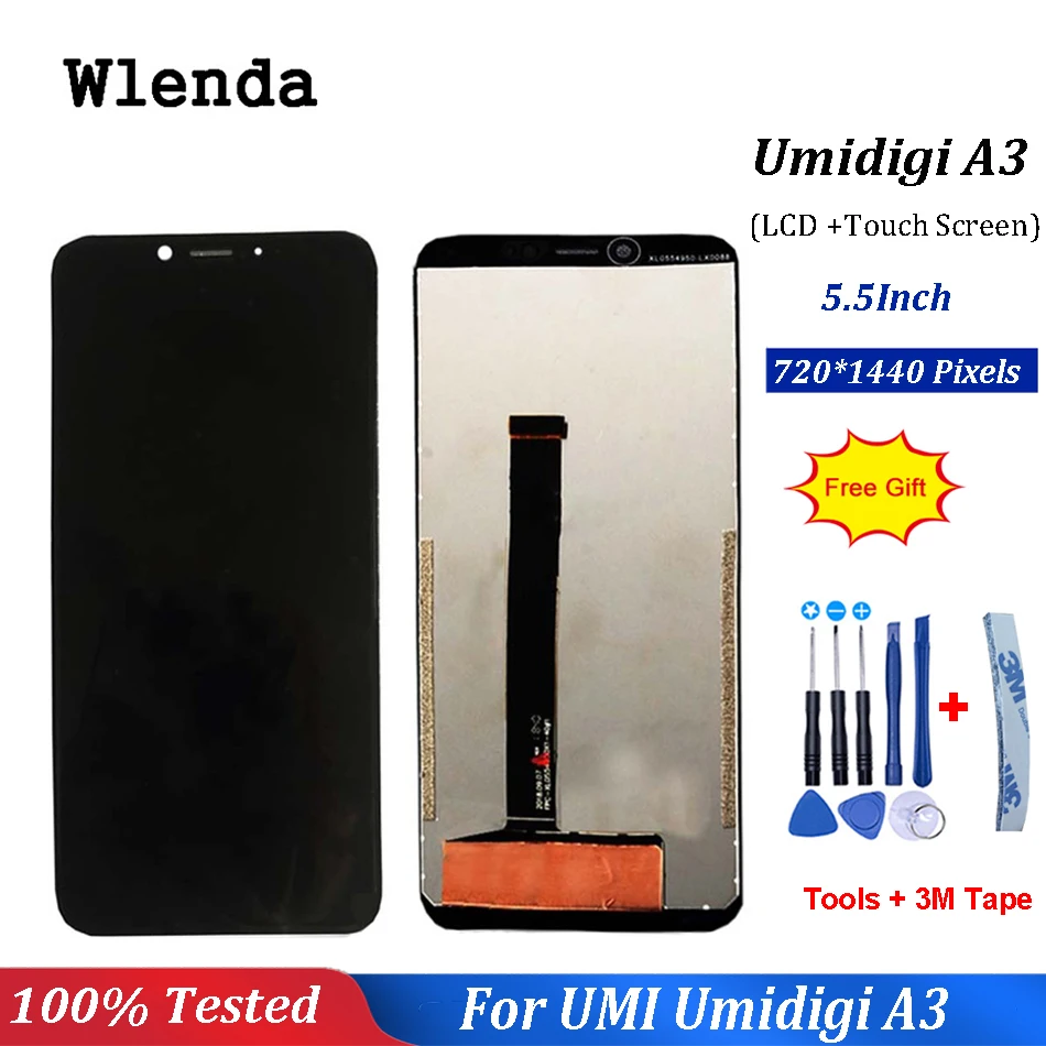 

For UMI Umidigi A3 LCD Display and Touch Screen Digitizer Assembly Repair Parts+Free Tools For UMI A3 Pro