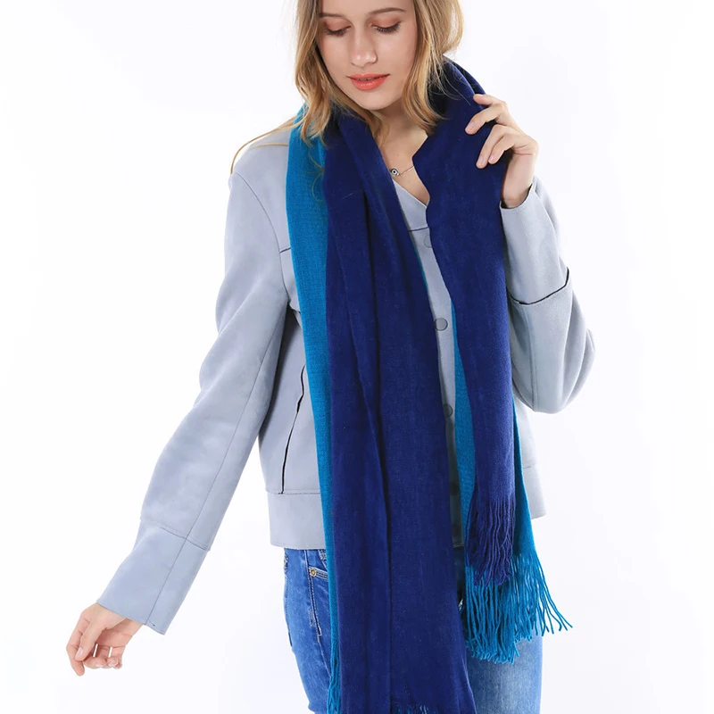 2016-Fashion-Gentlemen-Winter-Warm-Solid-Tassels-Scarf-6-colors-Women-Bicolor-Patchwork-Male-Shawl-Cable (5)