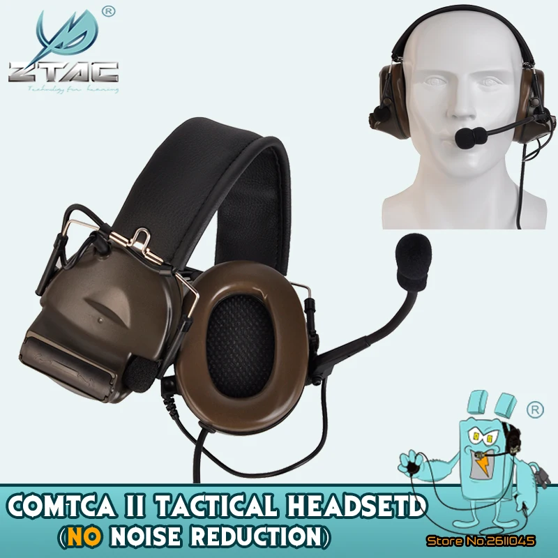 Z TAC Tactical Headphones Peltor Comtac II NO Noise Reduction Communication Tactical Headset For Walkie talkie Softair Z151|Tactical Headsets & Accessories|   - AliExpress