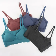 Женские спортивные бюстгальтеры противоударный невесомый бюстгальтер для йоги тренажерного зала жилет Регулируемый ремень топы бюстгальтер для бега фитнес пуш-ап ночная рубашка