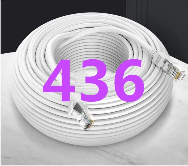 

B436 High Speed Cat 7 Ethernet Network Cable RJ45 Pure Copper Shielded Network Cable 10 Gigabit HD Transmission For PC Router La