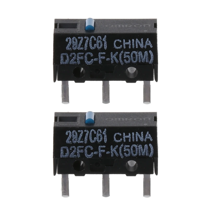 

2Pcs Original OMRON D2FC-F-K (50m) Blue Dot Mouse Micro Switch