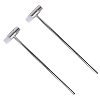

2 Pieces Stainless Steel Rubber Head Watch Hammer 7"/180mm With Double Head Watch Repair Tools