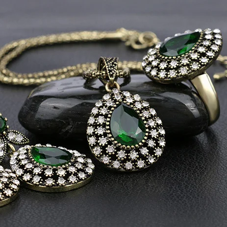 Ювелирный Комплект из колье и серёг с подвеской в виде цветка лилии|earrings turkey|jewelry